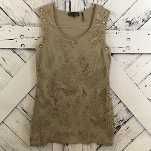 Jane & John Bling Snake Skin Print Top LNC